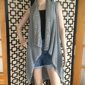 Alice + Olivia Gray Sweater Duster
